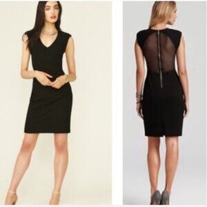 BLACK HALO Jagger mesh paneled sheath dress
